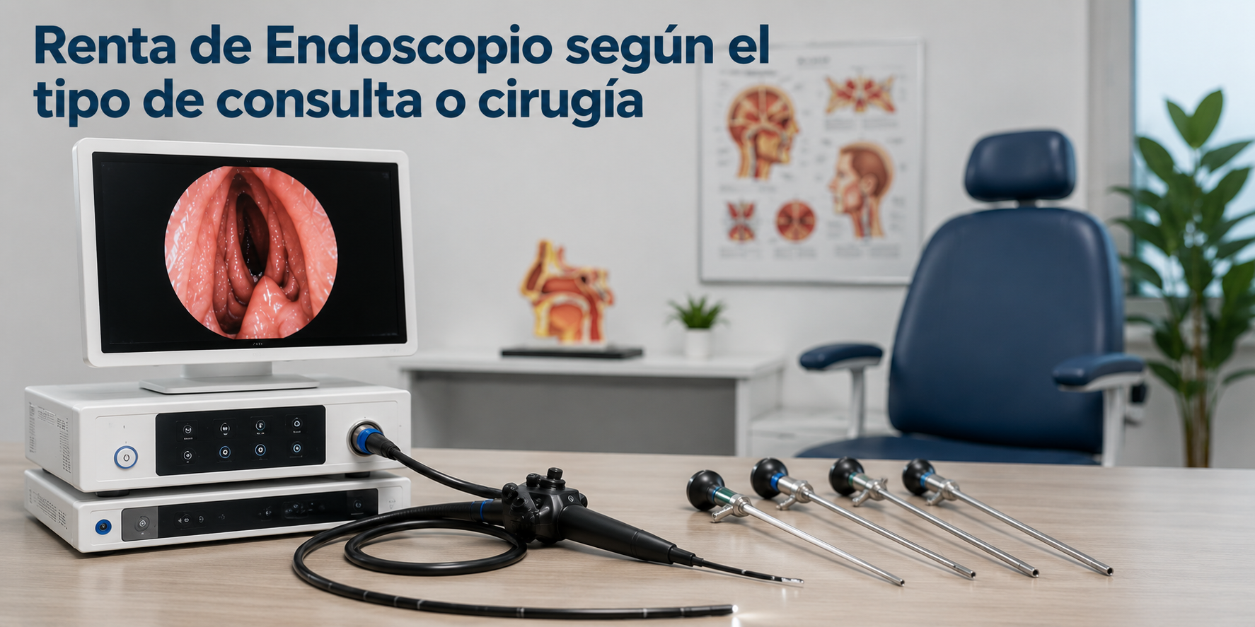 Renta de endoscopio según el tipo de consulta o cirugía: ¿cómo elegir la mejor opción para tu práctica ORL?